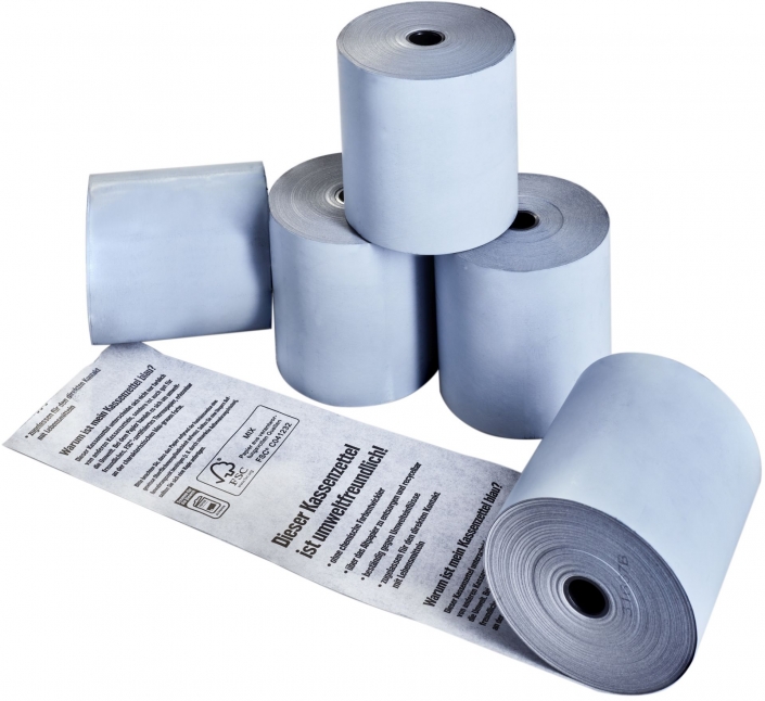 Blaue Kassenbons
